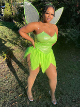 Minivestido de lentejuelas de hada y conjunto de alas